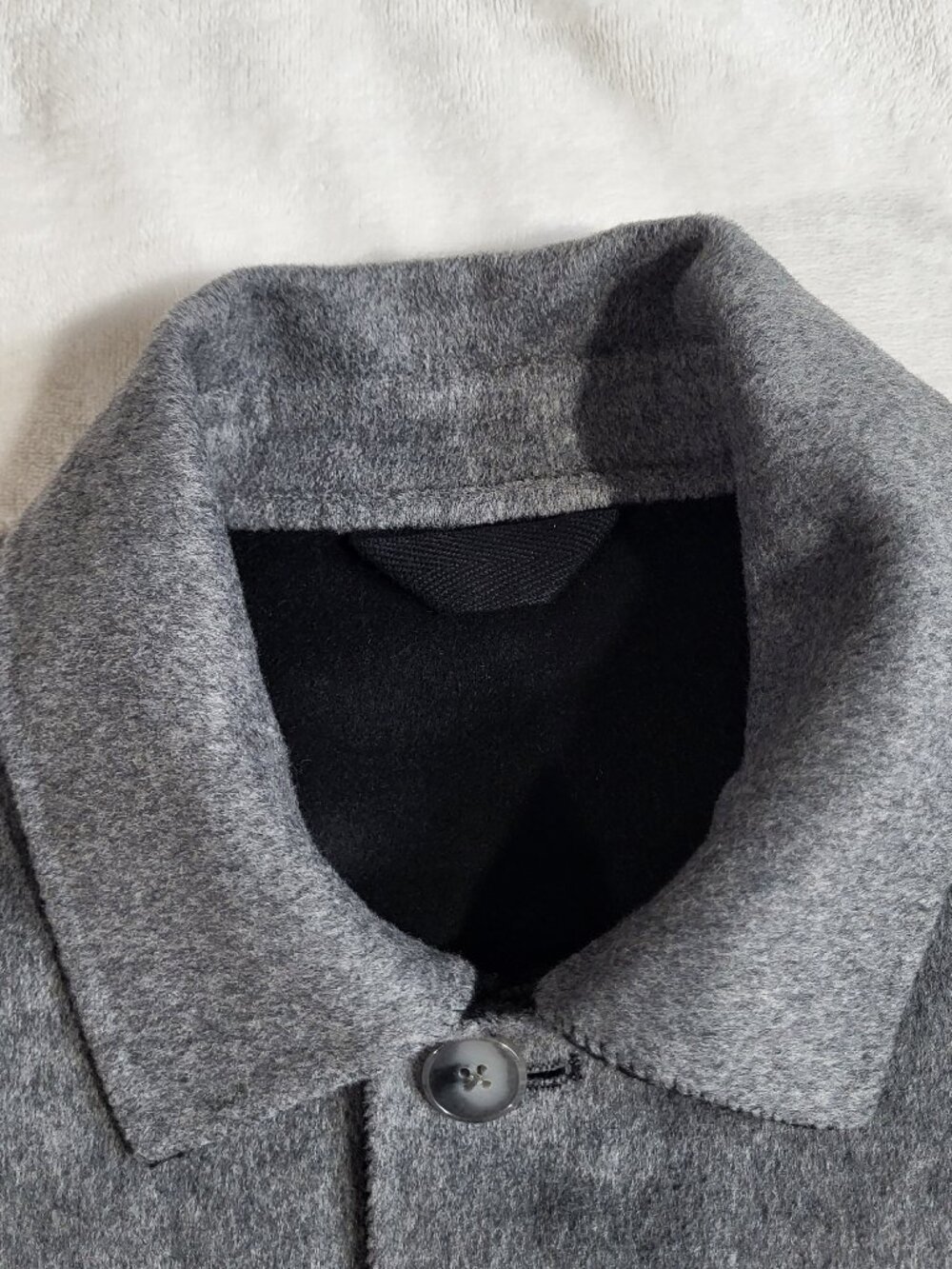 Banana Republic Reversible Double-Faced Shirt Jacket - BLACK/Heather - M #749594 - Picture 9 of 14